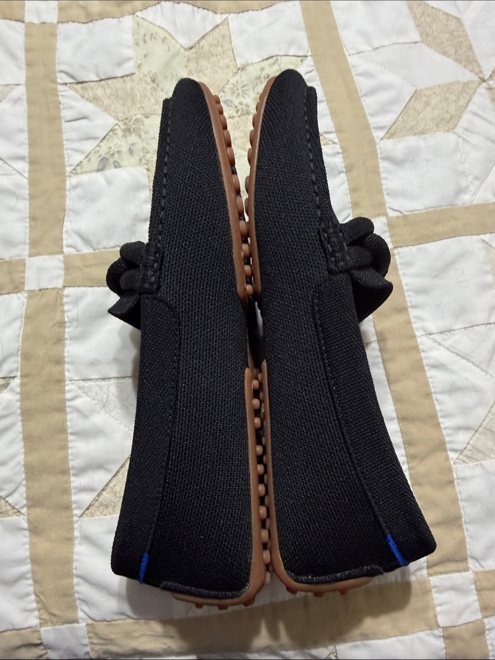 Rothy's Black Knit Braided Loafers Flats - Picture 2 of 8